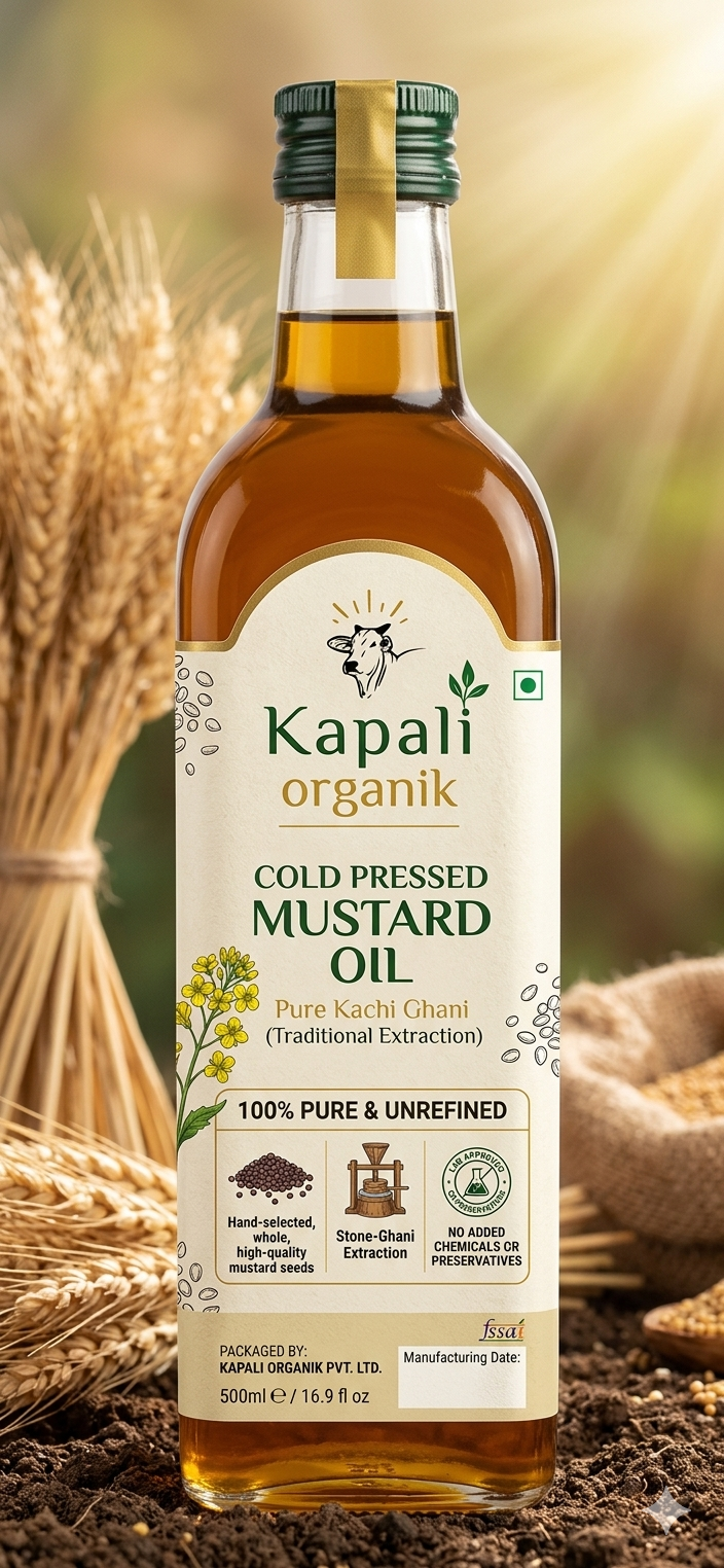 Cold pressed musturd oil